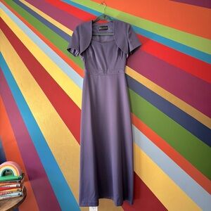 Vintage Belsoie Purple A-Line Dress & Top – Size 6